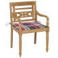 vidaXL Sillas Batavia 8 unidades madera maciza de teca con cojines vidaXL Sillas Batavia 8 unidades madera maciza de teca con cojines