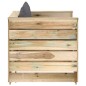 vidaXL Muebles de jardín 2 piezas con cojines madera impregnada verde vidaXL Muebles de jardín 2 piezas con cojines madera impregnada verde