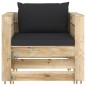 vidaXL Muebles de jardín 2 piezas con cojines madera impregnada verde vidaXL Muebles de jardín 2 piezas con cojines madera impregnada verde