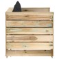 vidaXL Muebles de jardín 2 piezas con cojines madera impregnada verde vidaXL Muebles de jardín 2 piezas con cojines madera impregnada verde