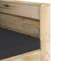 vidaXL Muebles de jardín 2 piezas con cojines madera impregnada verde vidaXL Muebles de jardín 2 piezas con cojines madera impregnada verde