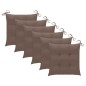vidaXL Sillas comedor de jardín y cojines 6 uds madera maciza acacia vidaXL Sillas comedor de jardín y cojines 6 uds madera maciza acacia