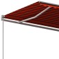vidaXL Toldo de pie automático naranja y marrón 400x350 cm vidaXL Toldo de pie automático naranja y marrón 400x350 cm