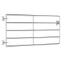 vidaXL Cancela de 5 barras para campo acero plateado (95-170)x90 cm vidaXL Cancela de 5 barras para campo acero plateado (95-170)x90 cm