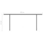 vidaXL Toldo manual retráctil con luz LED naranja y marrón 6x3,5 m vidaXL Toldo manual retráctil con luz LED naranja y marrón 6x3,5 m