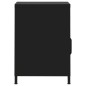 vidaXL Mesitas de noche 2 uds negro acero 35x35x51 cm vidaXL Mesitas de noche 2 uds negro acero 35x35x51 cm
