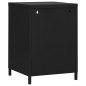 vidaXL Mesitas de noche 2 uds negro acero 35x35x51 cm vidaXL Mesitas de noche 2 uds negro acero 35x35x51 cm