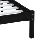 vidaXL Estructura de cama individual de madera maciza negro 90x190 cm vidaXL Estructura de cama individual de madera maciza negro 90x190 cm