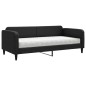 vidaXL Sofá cama con colchón tela negro 90x190 cm vidaXL Sofá cama con colchón tela negro 90x190 cm