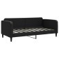 vidaXL Sofá cama con colchón tela negro 90x190 cm vidaXL Sofá cama con colchón tela negro 90x190 cm