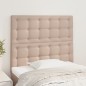 vidaXL Cabeceros 2 unidades cuero sintético capuchino 80x5x78/88 cm vidaXL Cabeceros 2 unidades cuero sintético capuchino 80x5x78/88 cm