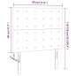 vidaXL Cabeceros 2 unidades cuero sintético capuchino 80x5x78/88 cm vidaXL Cabeceros 2 unidades cuero sintético capuchino 80x5x78/88 cm