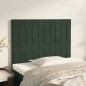 vidaXL Cabeceros 2 unidades de terciopelo verde oscuro 80x5x78/88 cm vidaXL Cabeceros 2 unidades de terciopelo verde oscuro 80x5x78/88 cm