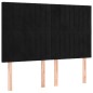 vidaXL Cabeceros 4 unidades terciopelo negro 72x5x78/88 cm vidaXL Cabeceros 4 unidades terciopelo negro 72x5x78/88 cm