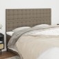 vidaXL Cabeceros 4 unidades de tela gris taupe 90x5x78/88 cm vidaXL Cabeceros 4 unidades de tela gris taupe 90x5x78/88 cm