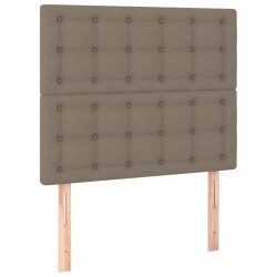 vidaXL Cabeceros 2 unidades tela gris taupe 80x5x78/88 cm