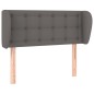 vidaXL Cabecero de cuero sintético gris 93x23x78/88 cm vidaXL Cabecero de cuero sintético gris 93x23x78/88 cm