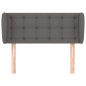 vidaXL Cabecero de cuero sintético gris 93x23x78/88 cm vidaXL Cabecero de cuero sintético gris 93x23x78/88 cm