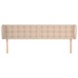vidaXL Cabecero de cuero sintético color capuchino 163x23x78/88 cm