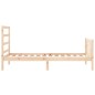 vidaXL Estructura de cama con cabecero madera maciza 100x200 cm vidaXL Estructura de cama con cabecero madera maciza 100x200 cm