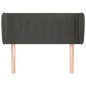 vidaXL Cabecero de terciopelo gris oscuro 103x23x78/88 cm