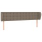 vidaXL Cabecero de tela gris taupe 163x23x78/88 cm vidaXL Cabecero de tela gris taupe 163x23x78/88 cm