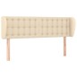 vidaXL Cabecero de tela color crema 147x23x78/88 cm vidaXL Cabecero de tela color crema 147x23x78/88 cm