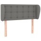 vidaXL Cabecero de tela gris oscuro 103x23x78/88 cm vidaXL Cabecero de tela gris oscuro 103x23x78/88 cm
