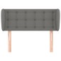 vidaXL Cabecero de tela gris oscuro 103x23x78/88 cm vidaXL Cabecero de tela gris oscuro 103x23x78/88 cm
