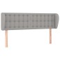 vidaXL Cabecero de tela gris claro 147x23x78/88 cm vidaXL Cabecero de tela gris claro 147x23x78/88 cm