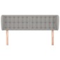vidaXL Cabecero de tela gris claro 147x23x78/88 cm vidaXL Cabecero de tela gris claro 147x23x78/88 cm