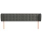 vidaXL Cabecero de terciopelo gris oscuro 183x23x78/88 cm vidaXL Cabecero de terciopelo gris oscuro 183x23x78/88 cm