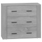 vidaXL Aparadores 2 piezas madera contrachapada gris Sonoma vidaXL Aparadores 2 piezas madera contrachapada gris Sonoma