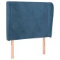 vidaXL Cabecero con orejas de terciopelo azul oscuro 93x23x118/128 cm vidaXL Cabecero con orejas de terciopelo azul oscuro 93x23x118/128 cm