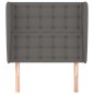 vidaXL Cabecero con orejas de cuero sintético gris 83x23x118/128 cm vidaXL Cabecero con orejas de cuero sintético gris 83x23x118/128 cm