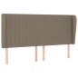 vidaXL Cabecero con orejas de tela gris taupe 183x23x118/128 cm vidaXL Cabecero con orejas de tela gris taupe 183x23x118/128 cm