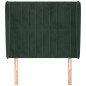 vidaXL Cabecero con orejas de terciopelo verde oscuro 93x23x118/128 cm vidaXL Cabecero con orejas de terciopelo verde oscuro 93x23x118/128 cm