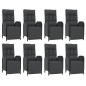 vidaXL Set de comedor de jardín 9 pzas y cojines ratán sintético negro vidaXL Set de comedor de jardín 9 pzas y cojines ratán sintético negro