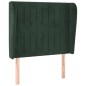 vidaXL Cabecero con orejas de terciopelo verde oscuro 83x23x118/128 cm vidaXL Cabecero con orejas de terciopelo verde oscuro 83x23x118/128 cm