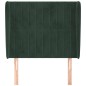 vidaXL Cabecero con orejas de terciopelo verde oscuro 83x23x118/128 cm vidaXL Cabecero con orejas de terciopelo verde oscuro 83x23x118/128 cm