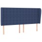 vidaXL Cabecero con orejas de tela azul 203x23x118/128 cm vidaXL Cabecero con orejas de tela azul 203x23x118/128 cm