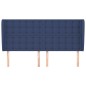 vidaXL Cabecero con orejas de tela azul 203x23x118/128 cm vidaXL Cabecero con orejas de tela azul 203x23x118/128 cm