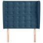 vidaXL Cabecero con orejas de terciopelo azul oscuro 93x23x118/128 cm vidaXL Cabecero con orejas de terciopelo azul oscuro 93x23x118/128 cm