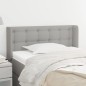 vidaXL Cabecero de tela gris claro 93x16x78/88 cm vidaXL Cabecero de tela gris claro 93x16x78/88 cm