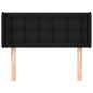 vidaXL Cabecero de tela negro 93x16x78/88 cm vidaXL Cabecero de tela negro 93x16x78/88 cm