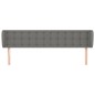 vidaXL Cabecero de tela gris oscuro 163x16x78/88 cm vidaXL Cabecero de tela gris oscuro 163x16x78/88 cm