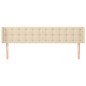 vidaXL Cabecero de tela color crema 183x16x78/88 cm