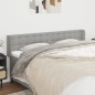 vidaXL Cabecero de tela gris claro 183x16x78/88 cm vidaXL Cabecero de tela gris claro 183x16x78/88 cm