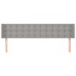 vidaXL Cabecero de tela gris claro 183x16x78/88 cm vidaXL Cabecero de tela gris claro 183x16x78/88 cm