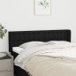 vidaXL Cabecero de tela negro 147x16x78/88 cm